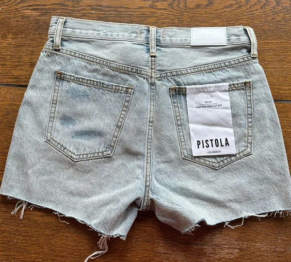Pistola High Waisted Distressed Shorts - Image 2