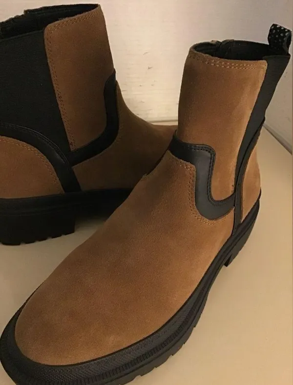 Lucky Brand women chestnut brown suede Eabile boots US 10 Euro 42 - Image 4