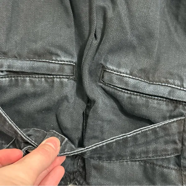 Free People Boyfriend Chino Utility Pants Black Size 6 - Image 11