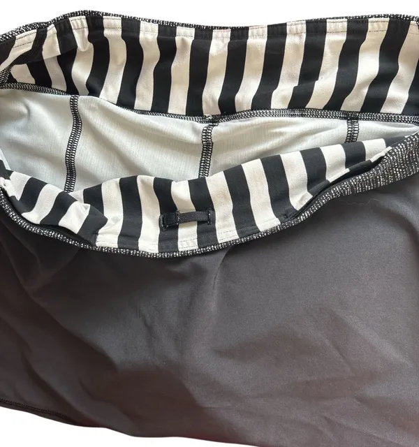 LuluLemon Black Pleated Athletica Skirt Skort size 6 - Image 2
