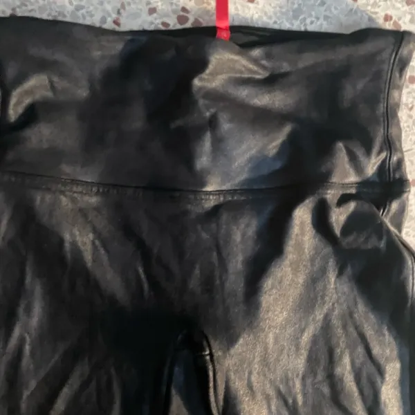 Faux Leather Leggings large black - Image 6