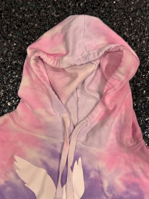 Colortone Cropped Tye Dye Medium Seagull Wawa Women’s Hoodie Wawa - Image 3