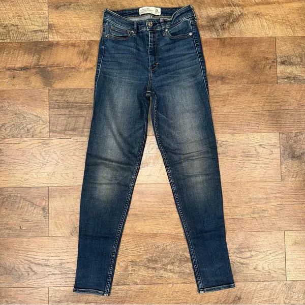 Abercrombie & Fitch Super Skinny High Rise Women's Blue Jeans - Image 2