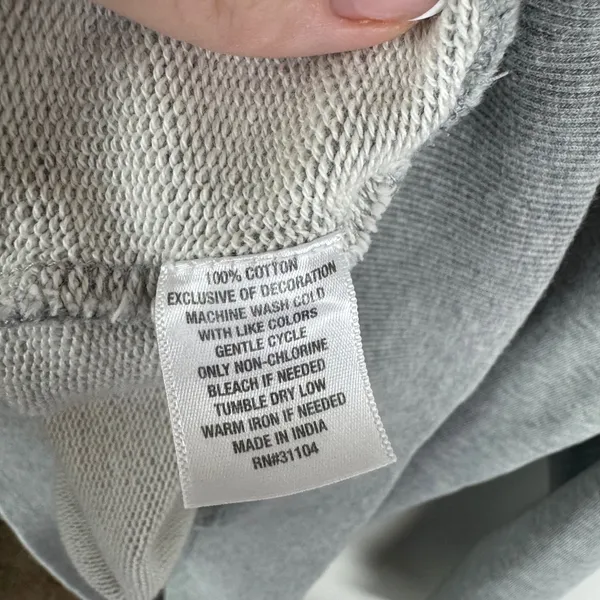 Crown & Ivy Gray Plaid Bow Tie Back Sweatshirt Large Cozy Fall‎ Holiday Pullover - Image 5