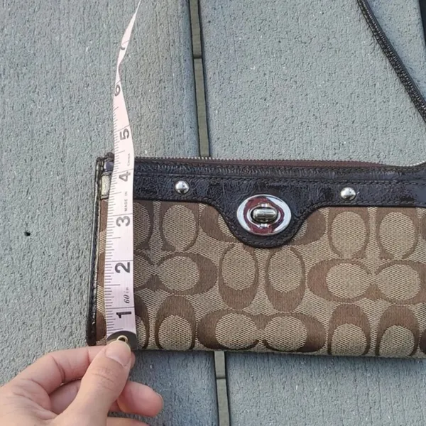 Coach Canvas Logo Wristlet | Coach Logo Canvas Wallet - Image 11