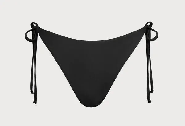BERLOOK ECONYL® Black Tie Bikini Bottom ONLY 02 - Image 7