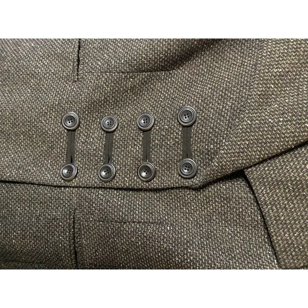 EUC Calvin Klein Brown Tweed double breasted Suit Jacket‎ Sz 6 - Image 4