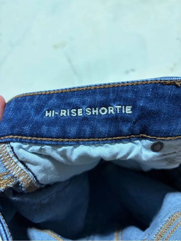 American Eagle hi-rise shortie Blue Denim Shorts 10 - Image 7