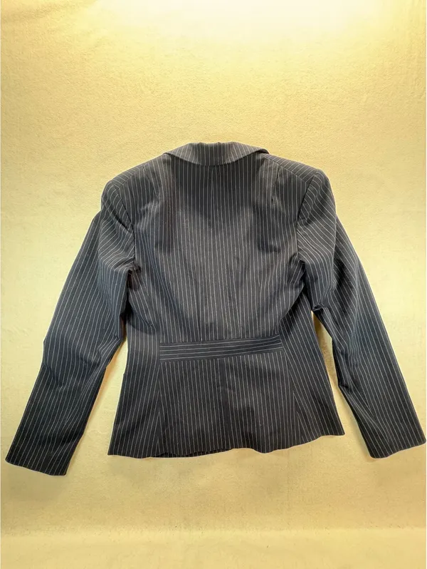 The Limited Stretch Women’s Small Navy Pinstripe Blazer Y2K Made in USA - Image 5