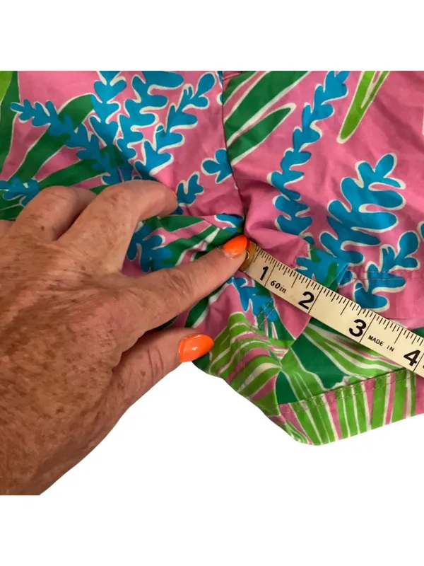 Lilly Pulitzer Womens Tropical Print Board Shorts Pink Green Blue Size S Nylon - Image 8