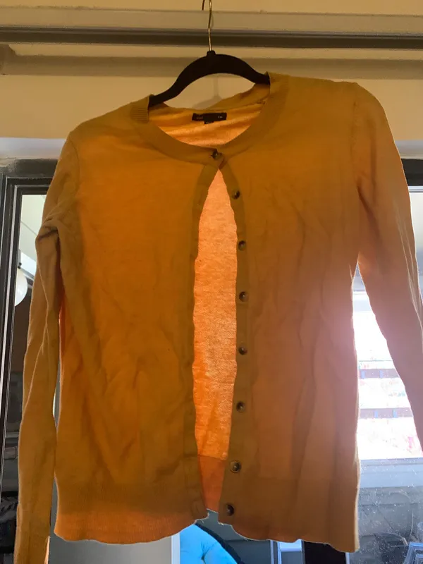 Yellow Cardigan Gap Mustard - Image 4