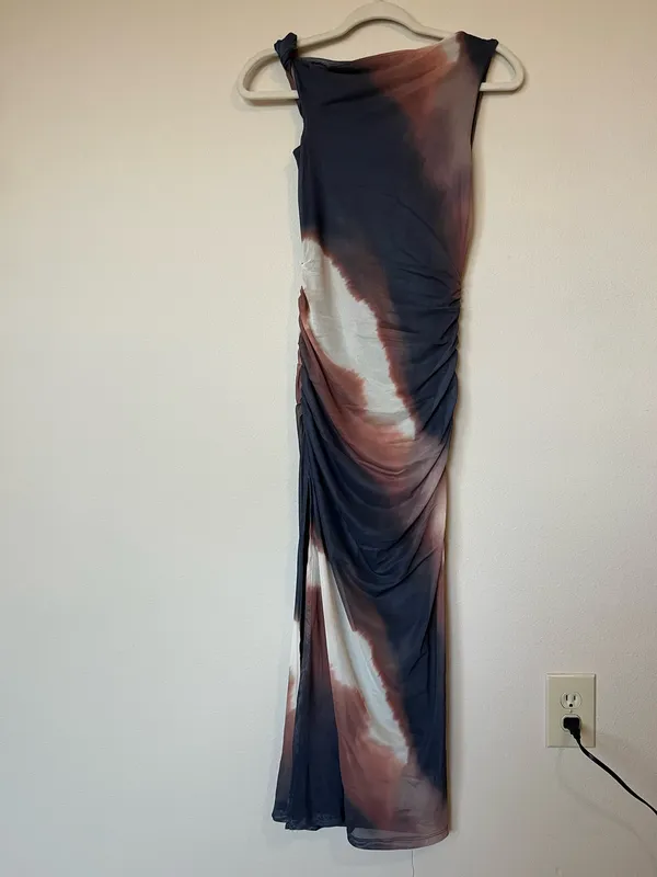 BronzeSnake Dress Purple - Image 2