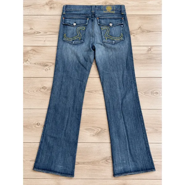 Rock & Republic Taylor Flap Pocket Flare Jeans Medium Wash TAY-910K FLUT - Image 2