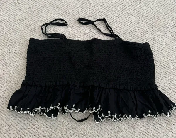 Aritzia Wilfred La Boheme Smocked Ruffle Tank - Image 4