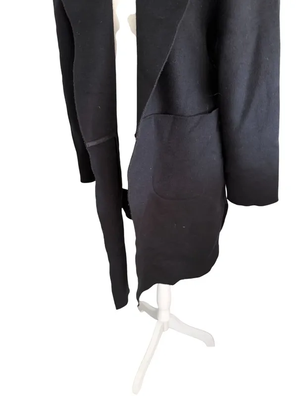 C LUXE Black Fall Coat Jacket Size Medium - Image 3