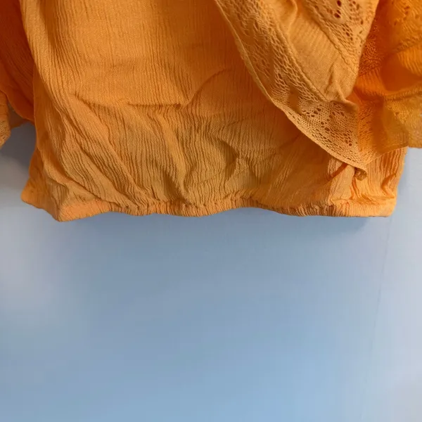 Free People Home Again Tank Top Cropped Orange NWT size Extra Small - Image 5