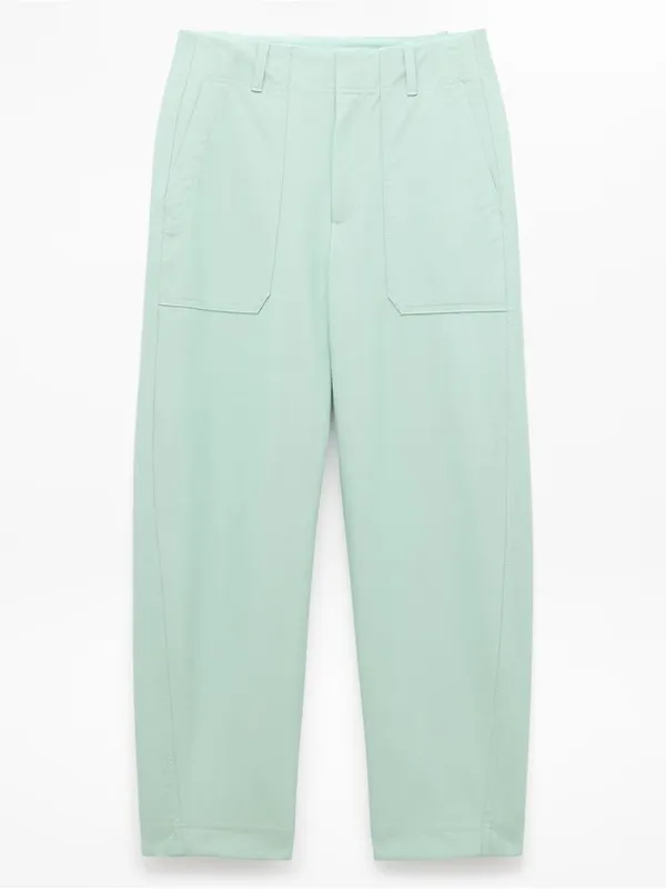 New Athleta 8 Skyline High Rise Barrel Leg Pant Current Blue Size 8 Regular - Image 7