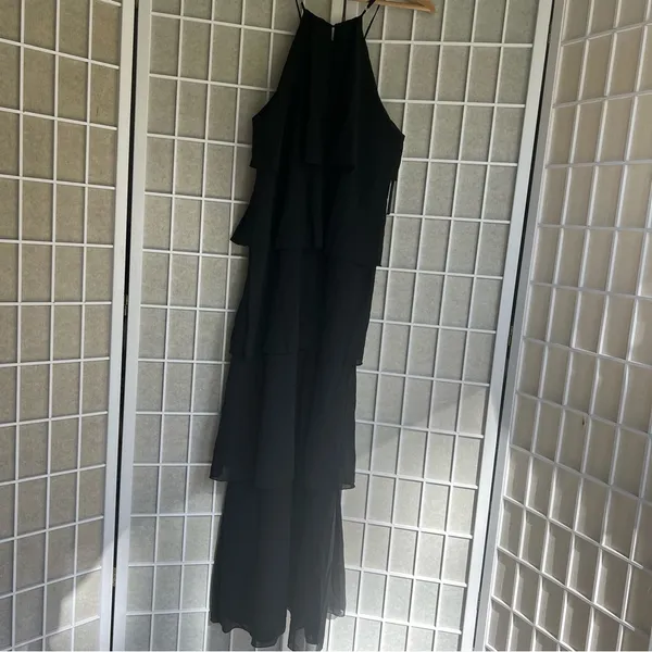 NWT HYFVE Layers of fabulous maxi dress small black halter dress - Image 6