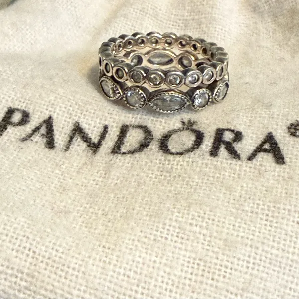 Pandora Alluring Brilliant Marquise Stackable Rings - Image 13