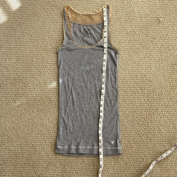 American Eagle Outfitters Lace Trim Vintage Tank Top ASO Elena Gilbert Size S - Image 7