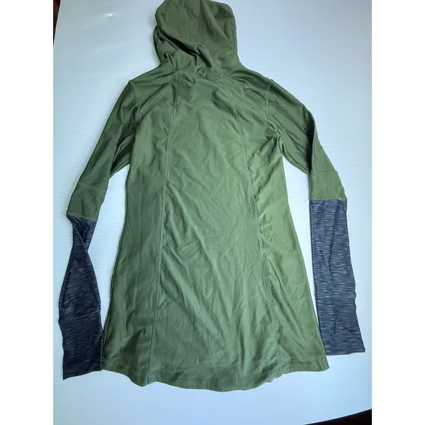 BCG Womens L Turbo Warmth‎ Olive Green Hoodie Pullover Long Sleeve Athletic Top - Image 4