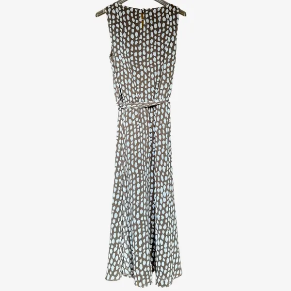 MSK‎ 90's Brown and White Dress Sz 6 - Image 4