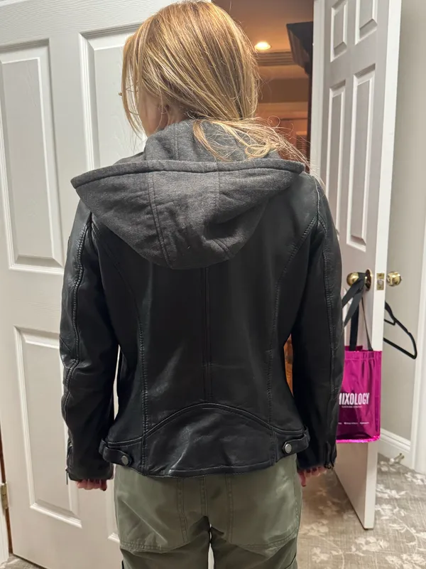 leather jacket faux Black - Image 2