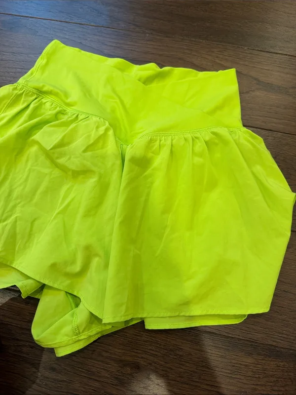Offline by Aerie Lime Green Flowy Shorts Size Small - C72-023 - Image 4