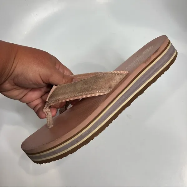 Tory‎ Burch platform 70’s flip flops pink size 6 - Image 5