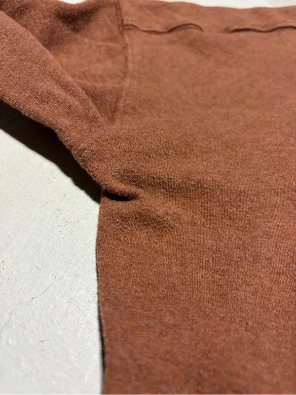 PACT Brown Long Sleeve Crewneck shirt medium organic cotton - Image 3