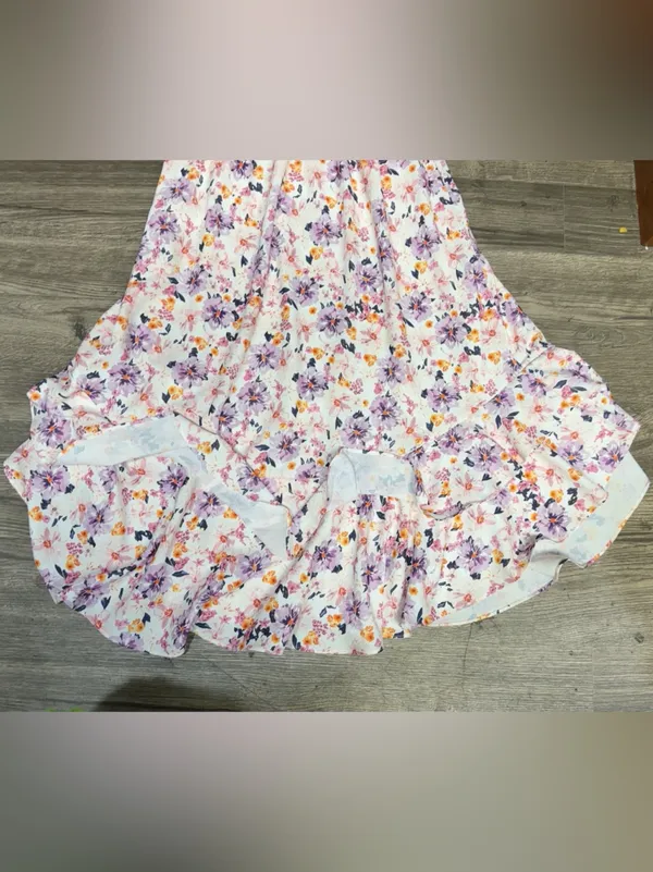 GRACE KARIN Floral Smocked Ruffle Maxi Dress Size S - Image 6