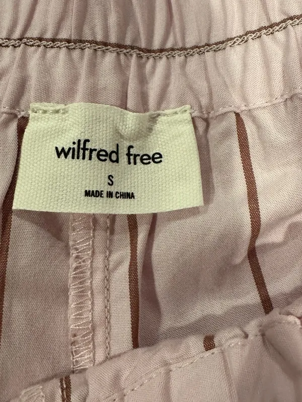Wilfred Free Breeze 5” Bailey Lilac Pink Pinstripe Organic Pullon Shorts S - Image 10