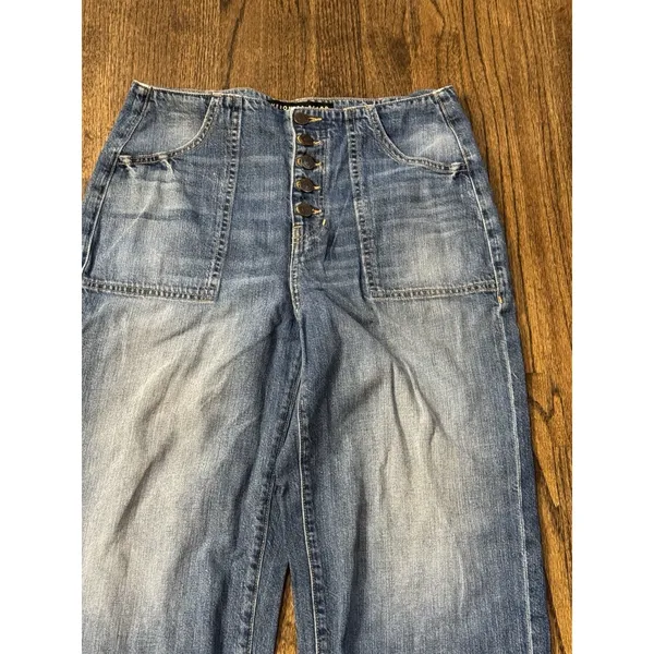 Veronica‎ Beard Crosbie High Waist Crop Wide Leg Jeans in Juno Blue Size 28/6 - Image 4