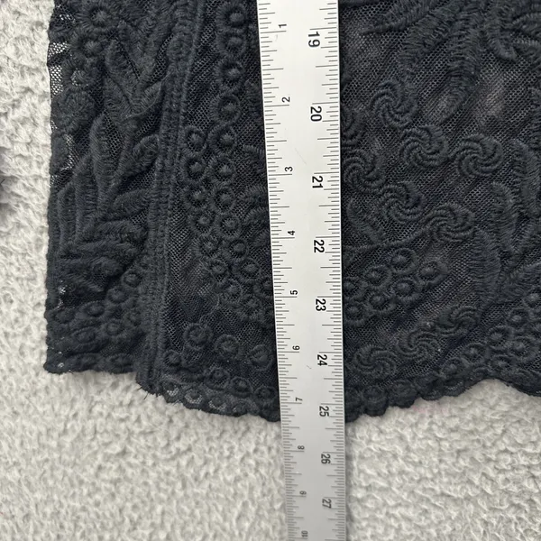 Y2K Express Sheer Crochet Lace Top Whimsigoth Witchy Fairy Grunge Women's Medium - Image 8