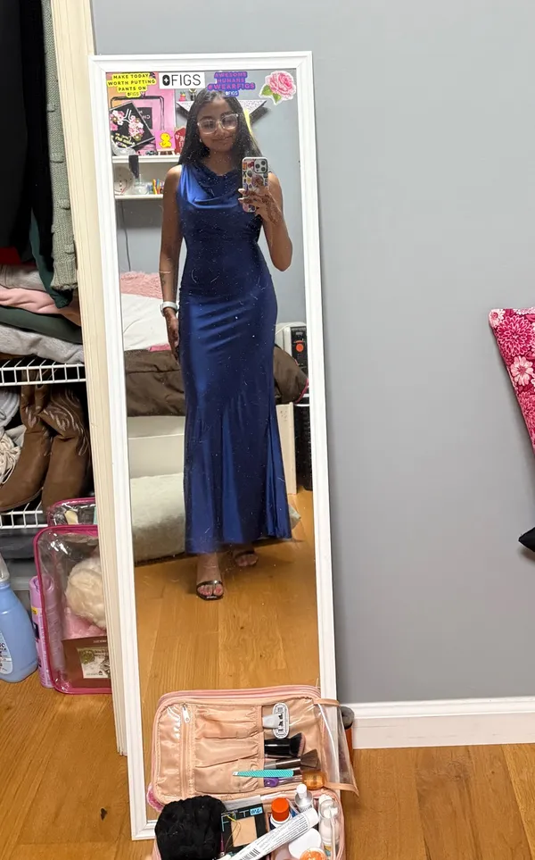 Blue Maxi Dress Small - Image 6
