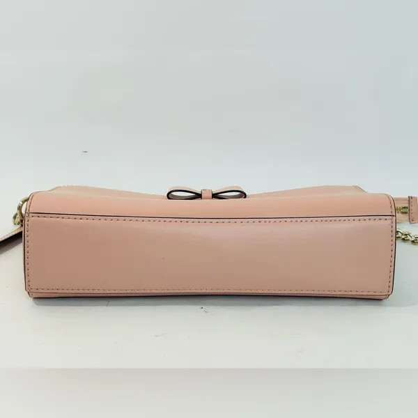 Kate Spade Baldwin Street Angelica Bow Crossbody Bag Rosycheeks Pink Leather - Image 5