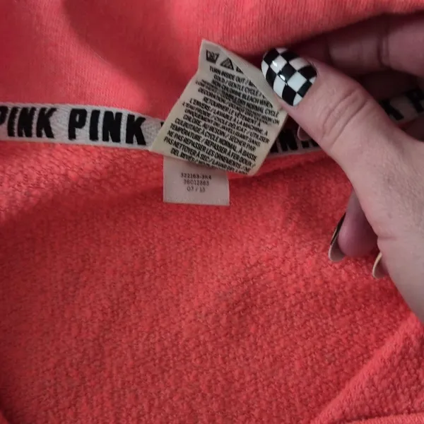 Victoria-s-secret Women's Pink and Orange Sweatshirt - Image 5