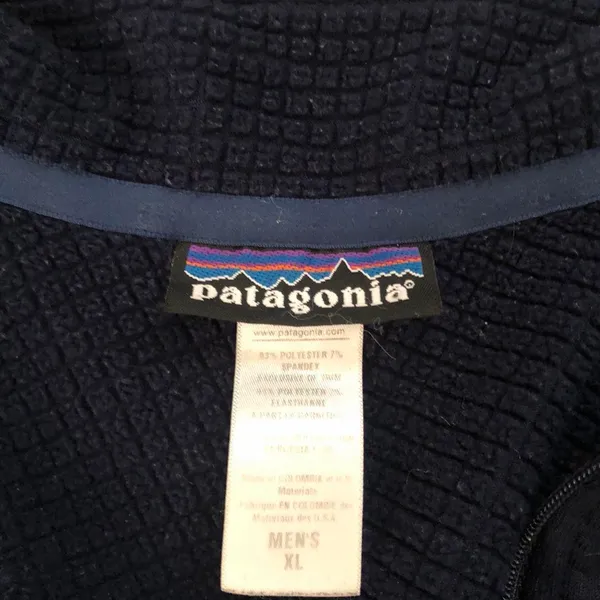 Patagonia Pullover Men XL Blue Fleece Better Sweater Pullover Outdoor Hiking 1/4 Zip Measurement in pics - Image 5