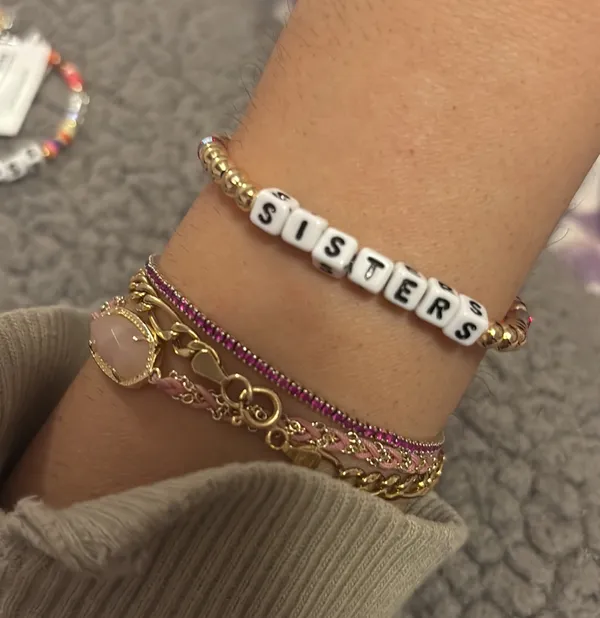 BaubleBar NWT Little Words Project - SISTERS Gold Filled and Crystal - Image 5