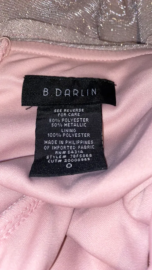 B Darlin Sparkly pink homecoming dress - Image 2