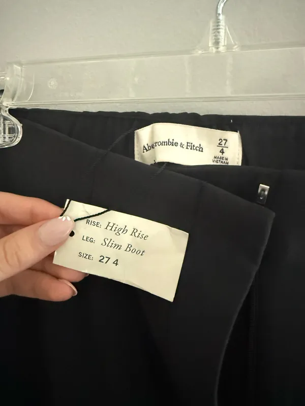 Abercrombie High-Rise Slim Boot Trousers - Image 3