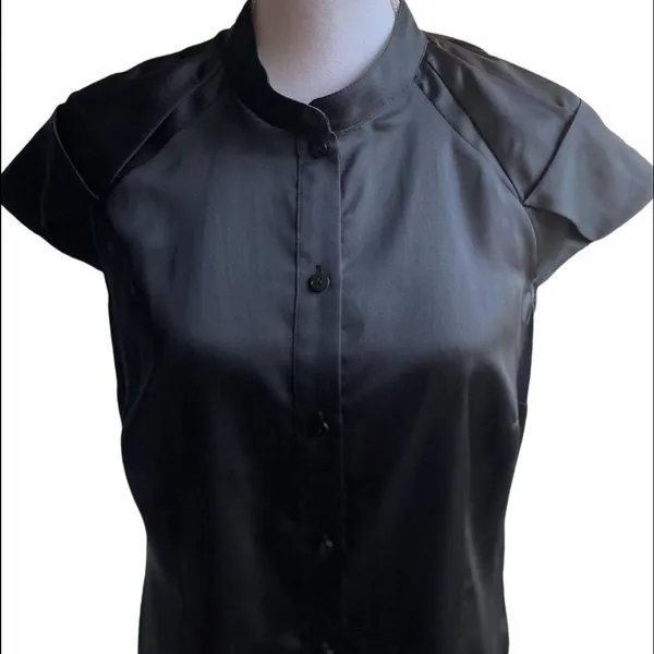Worthington  Black Button Blouse - Image 3