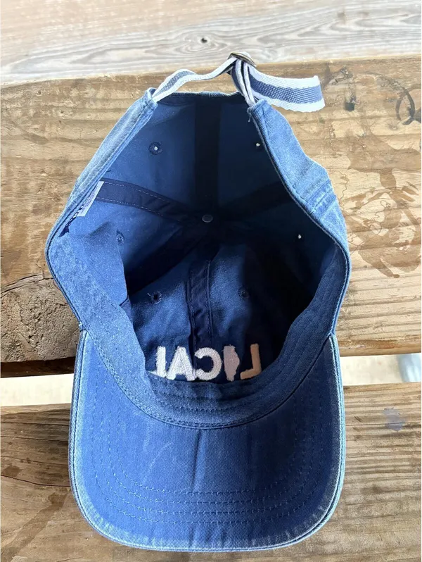 Local Illinois Embroidered Blue Adjustable Dad Hat Cap - Image 2
