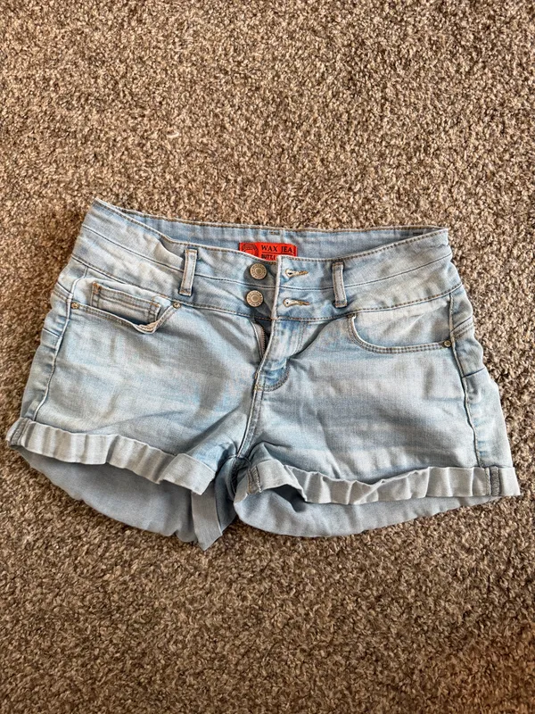 Wax Jean Denim Shorts - Image 2