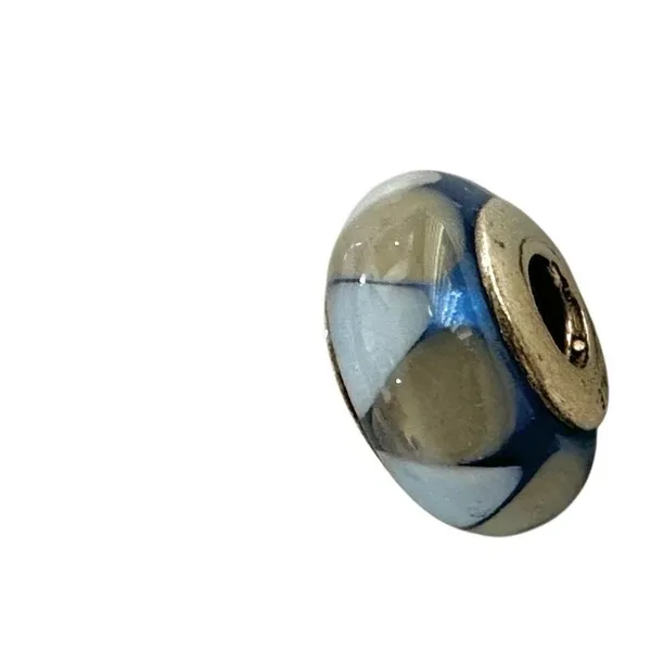 PANDORA Unique Blue Captivating Murano Glass Charm 925 - Image 9
