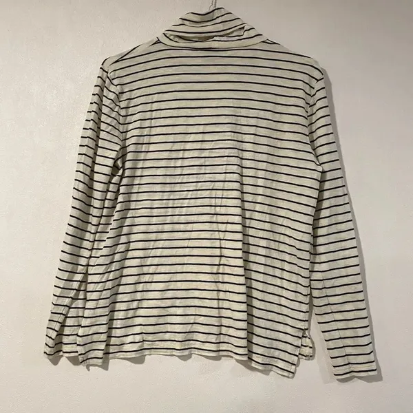Madewell Striped Turtleneck Long Sleeve Top Size XL - Image 3
