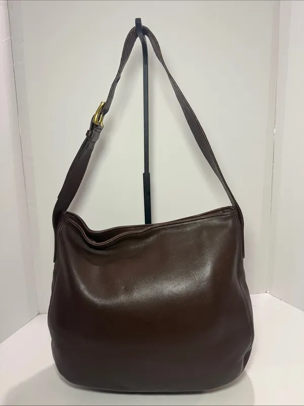 Coach Vintage Soho Zip Hobo 4161 | 1997 USA Made | Brown Leather - Image 2