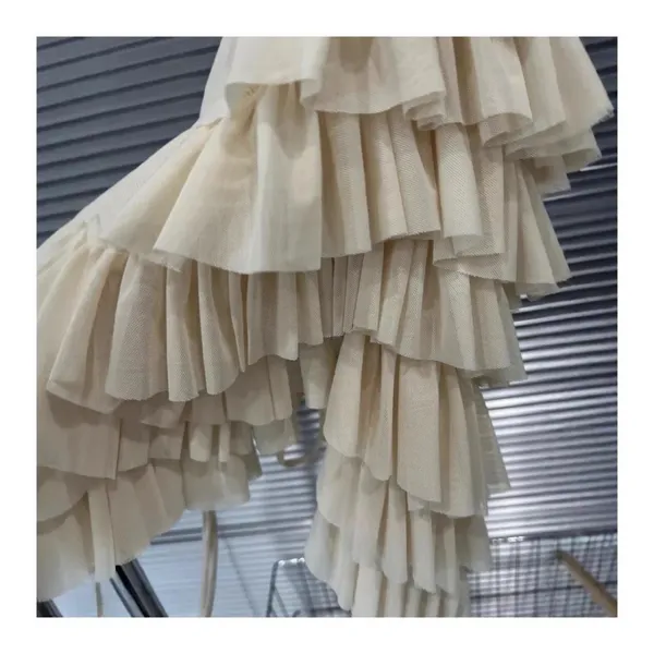 Shein Cream Ruffle Blouse - Image 6