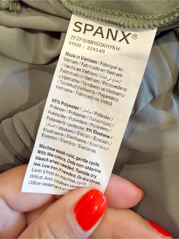 SPANX CarryOn Pant Wide Leg Drawstring Eucalyptus Green size Large - Image 7