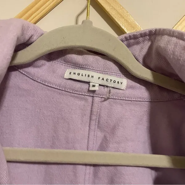 English Factory Pastel Oversized Shirt Jacket size Medium - Image 7